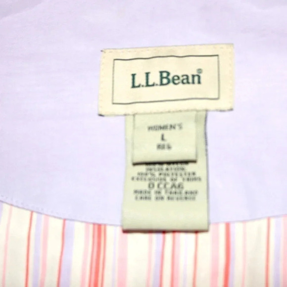 LL Bean Quilted Jacket Women's L Lavender - Picture 10 of 11